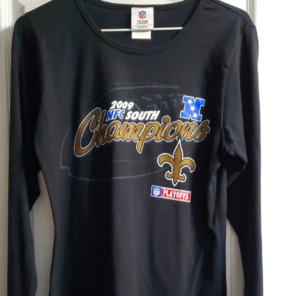 Women's long sleeve new Orleans saints tee shirt